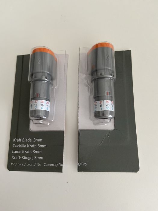 2 Lâminas de corte Kraft 3mm Novas - Silhouette