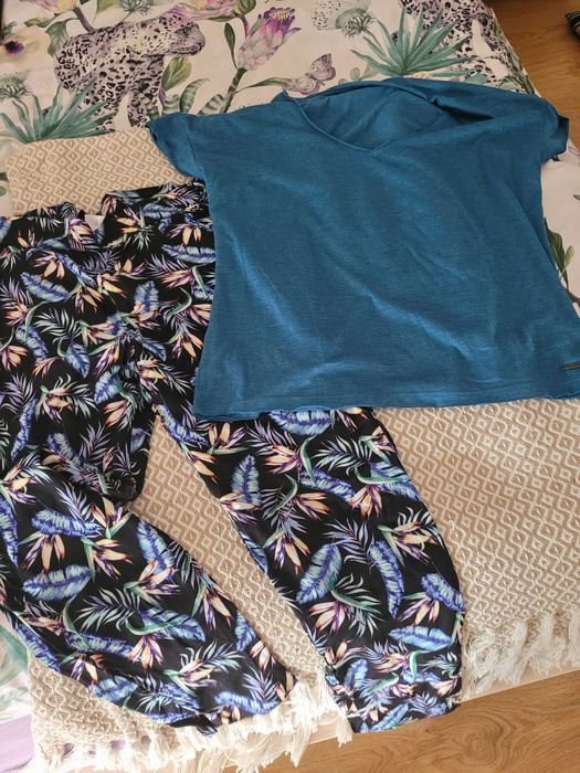 Ubrania letnie  40 L  12 szt sukienki, spodenki, koszuli, spodnie