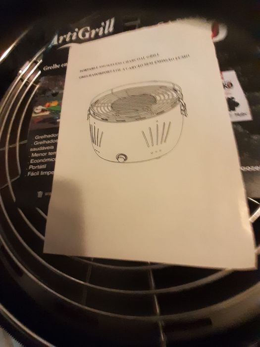 Grelhador portátil carvão artigriil