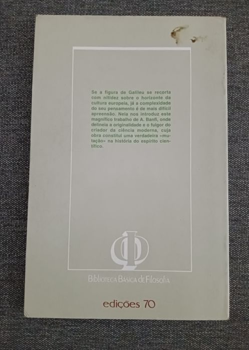 Livro de filosofia Galileu