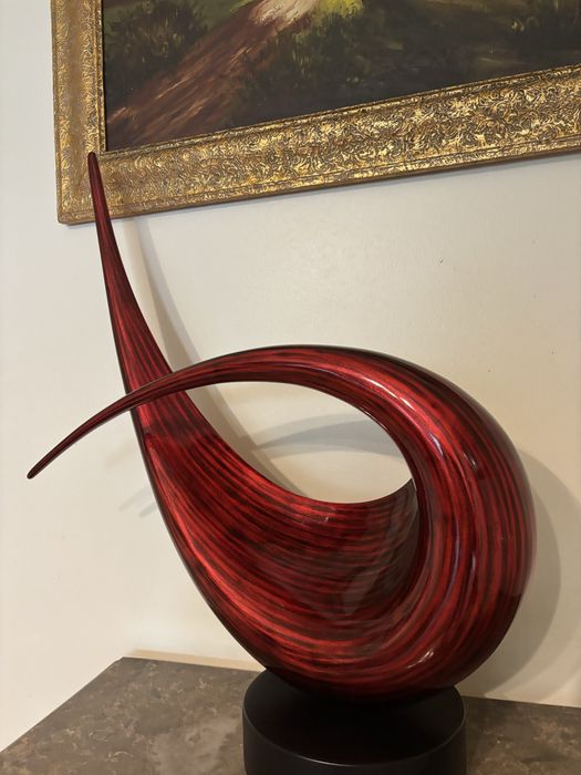 Peça decorativa de vidro