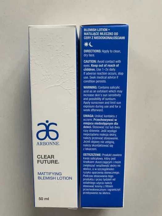 10 x Arbonne matujace mleczko do cery trudnej