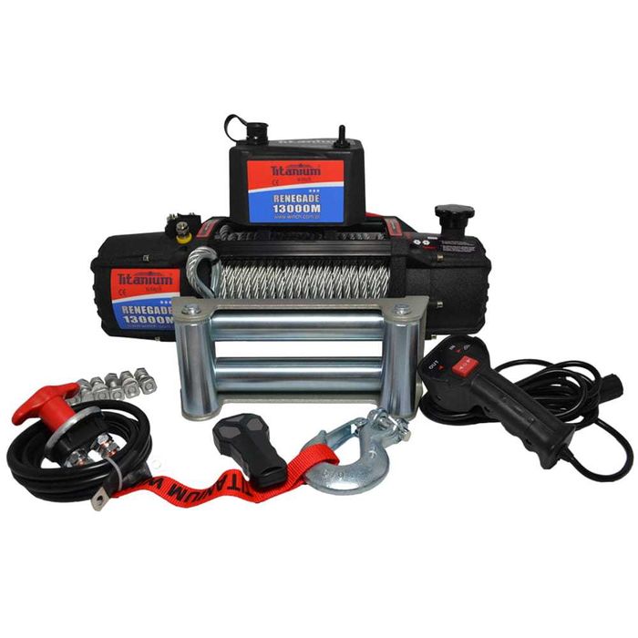 Wyciągarka TITANIUM WINCH Renegade 13000 M 5900kg 12V LAWETA 4X4
