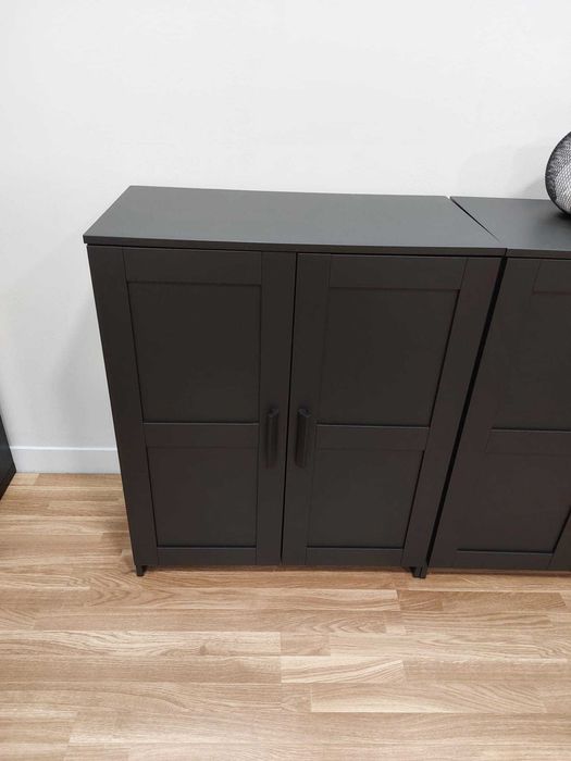 Armário IKEA com portas 78x95 cm Preto Brimne, Unitário s