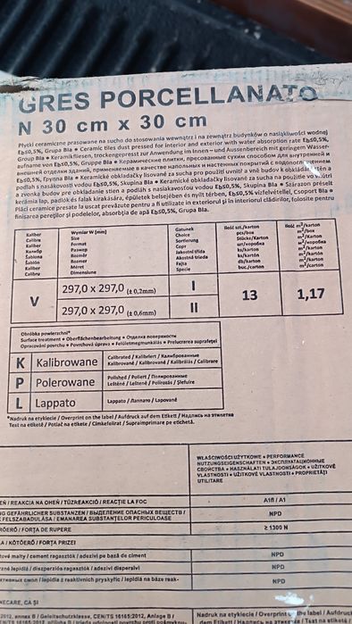 Gres techniczny 30x30