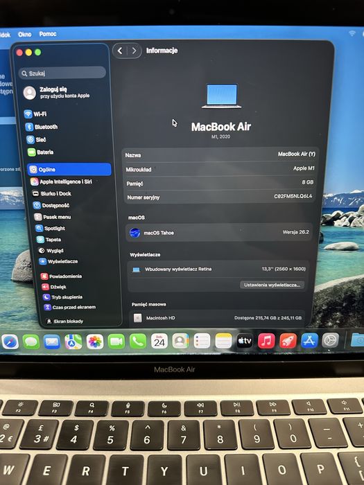 MacBook Air M1 2020 | 8 GB RAM | Bardzo dobry stan
