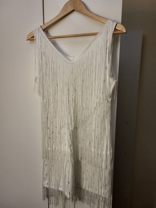 Sukienka rozm. M biało-złota