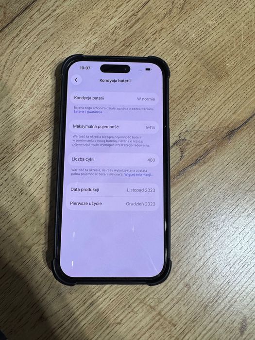 iPhone 15 Pro / Bateria 94% / Oryginał!!