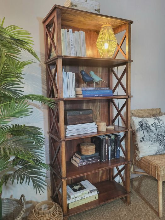 estante, livreiro, prateleiras, oriental, Arboretto, rustico