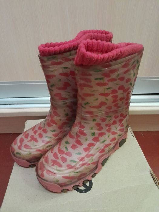 Гумові чоботи з флісовими шкарпетками