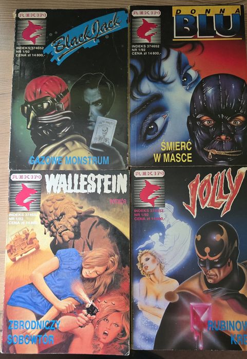 Wyd. Rekin Komplet 4 Komiksy Black Jack Donna Jolly Wallenstein