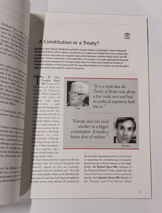 Does Europe need a Constitution?