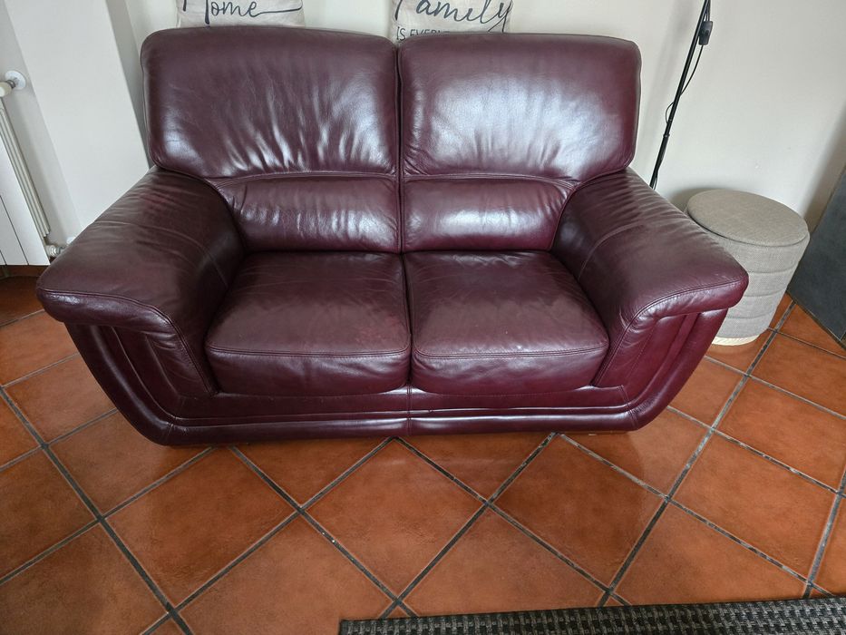 Conjunto sofa pele 3+2