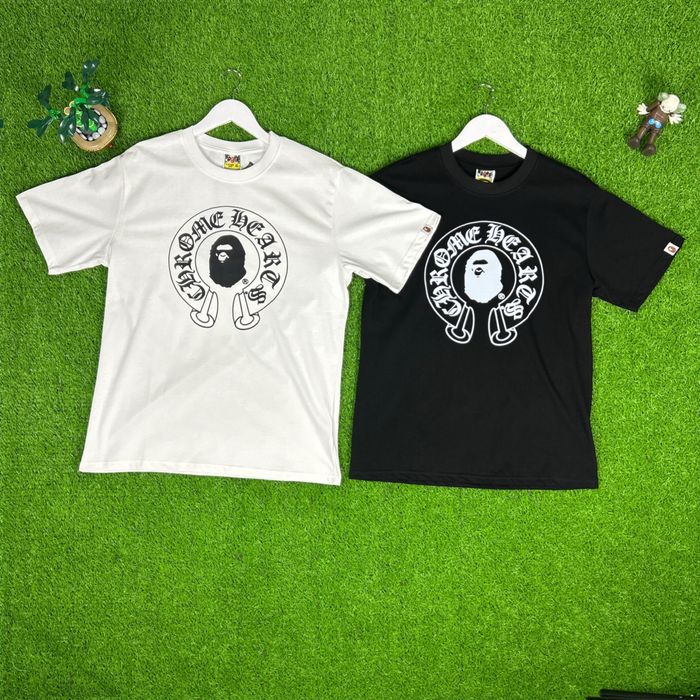 Футболка бейп хром хартс Л ‼️ЗНИЖКА‼️ bape chrome harts