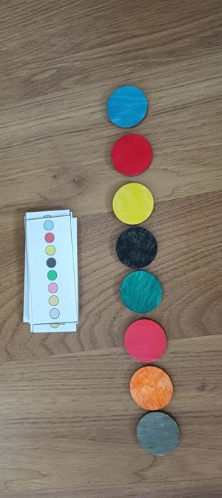 Układanka lewopólkulowa kolory sklejka