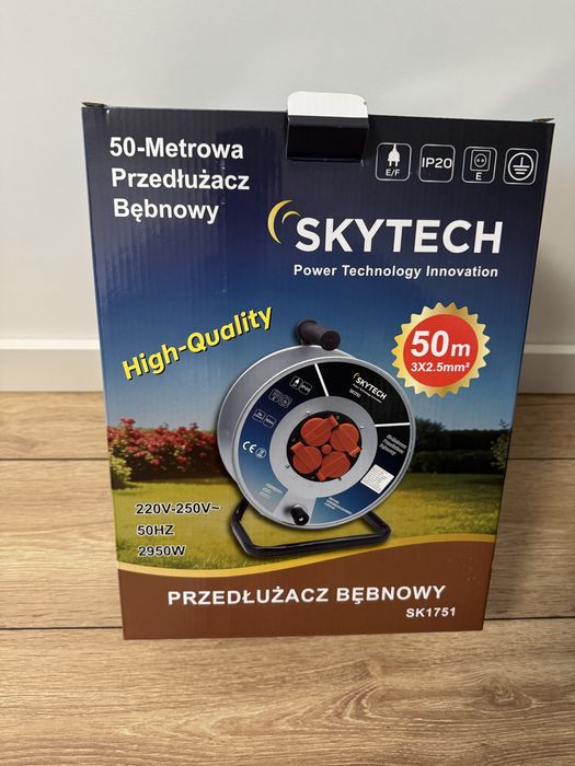 Przedluzacz bebnowy 50m