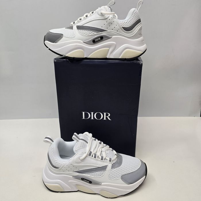 Buty sportowe inspirowane modelem CD B22 biało-srebrne rozm. 37