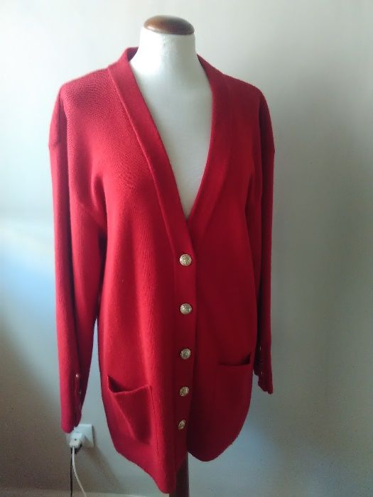 Casaco vermelho oversize