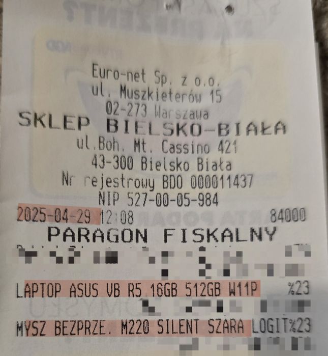 Laptop ASUS Vivobook 16 / 16GB RAM /  512GB