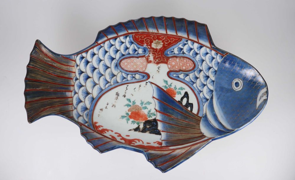 Travessa Peixeira porcelana Imari Séc. XIX/XX