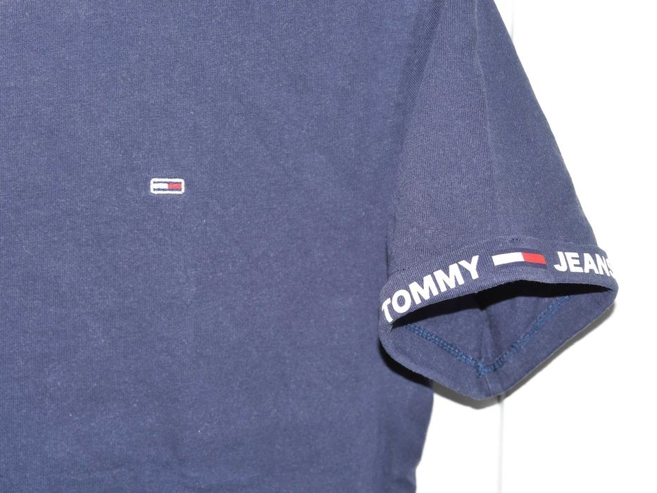 Tommy Hilfiger świetna krótsza koszulka logo 34 XS