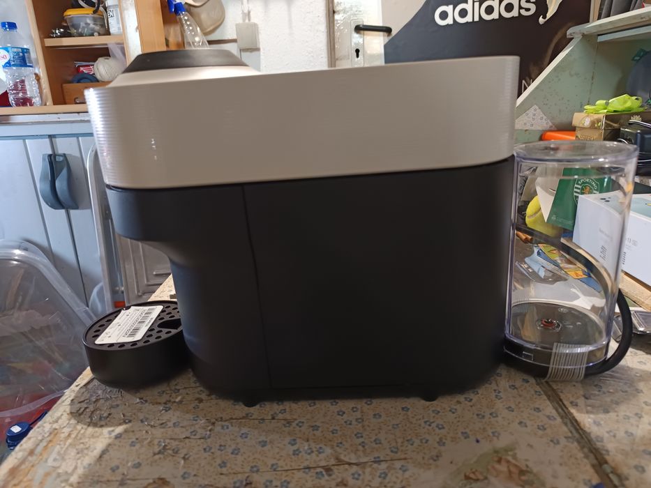 Venda nova preto e branco máquina de café expresso de bom estado