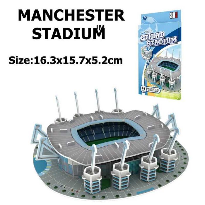 Mini Stadion Puzzle 3D Model - Etihad Stadium Manchester City