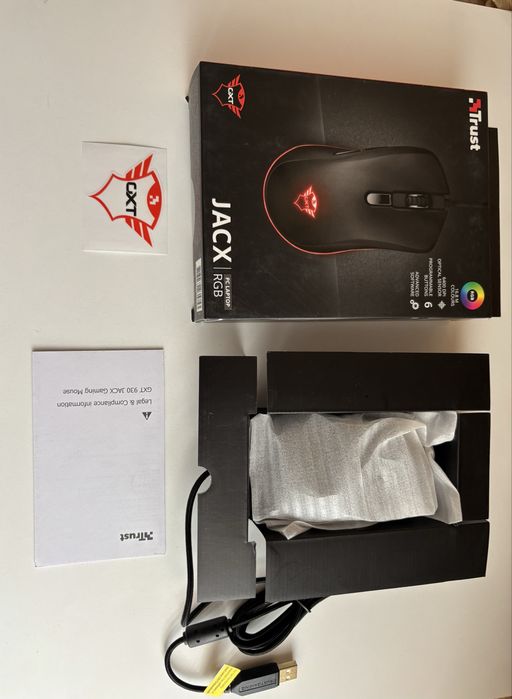 Mysz gamingowa czarna Trust GXT 930 Jacx RGB