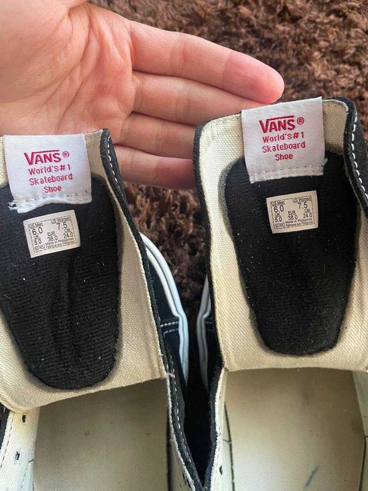 Венс Олд Скул 38 24 см Vans Old Skool Hi Black високі чорні
