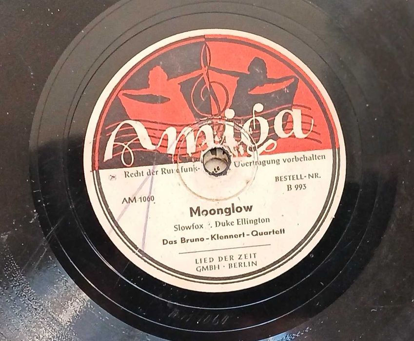 Płyta szelakowa Amiga: "Moonglow", Das Bruno-Klennert-Quartett.