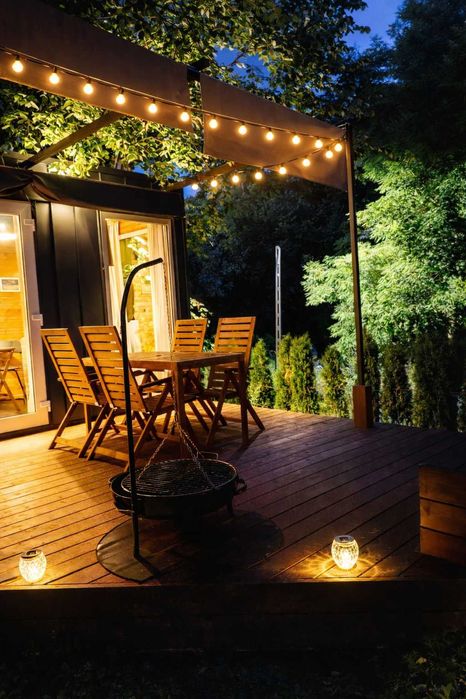 Domki nad Wisłą Tiny House  – prywatna balia, taras, grill