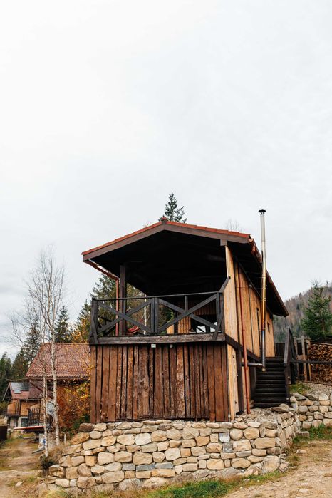 панорамний котедж в Карпатах, чан на дровах, джакузі, караоке Ст.Гута