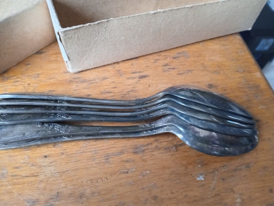 Набор советский мельхиоровый Троянда