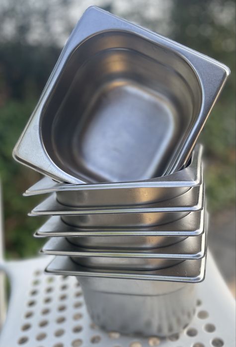 6 Cubas aço inox - 2 litros