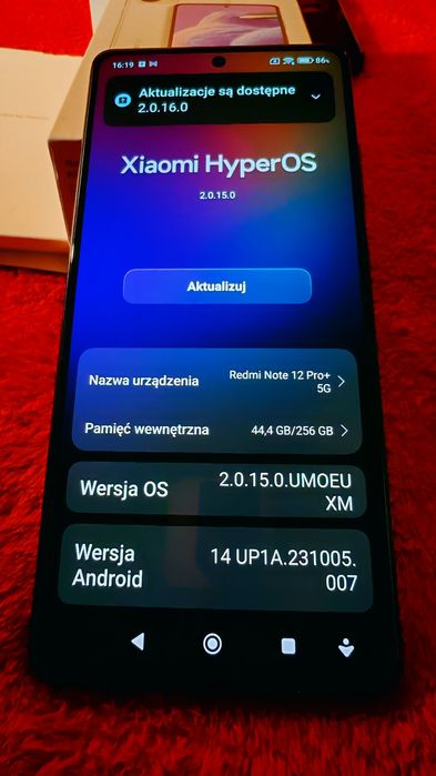 Smartfon Xiaomi Redmi Note 12Pro Plus 8/256GB. 5G 120Hz 200Mpix stereo 120W st.jak Nowy