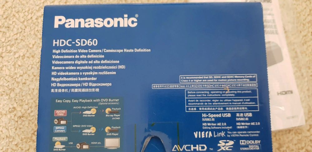 видеокамера panasonic hdc sd60