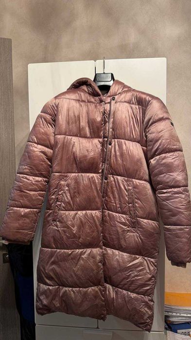 теплий пуховик/пальто NEXT з капюшоном