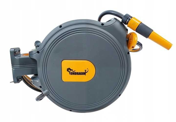 Automatyczny bęben zwijacz na wąż ogrodowy naścienny zwijak 20m 1/2