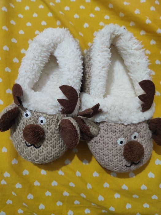 Теплі дитячі тапки капці