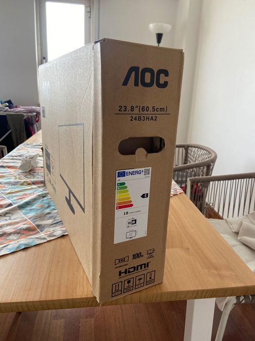Monitor NOVO - AOC - 24B3Ha2 (24'' - Full HD - IPS - 1 ms - Preto)