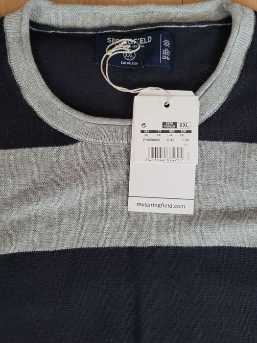 Sweter męski Springfield, rozmiar XXL .