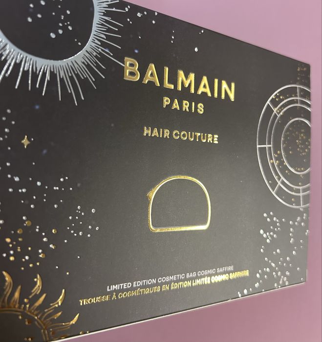 Limitowana edycja szafirowa kosmetyczka Balmain