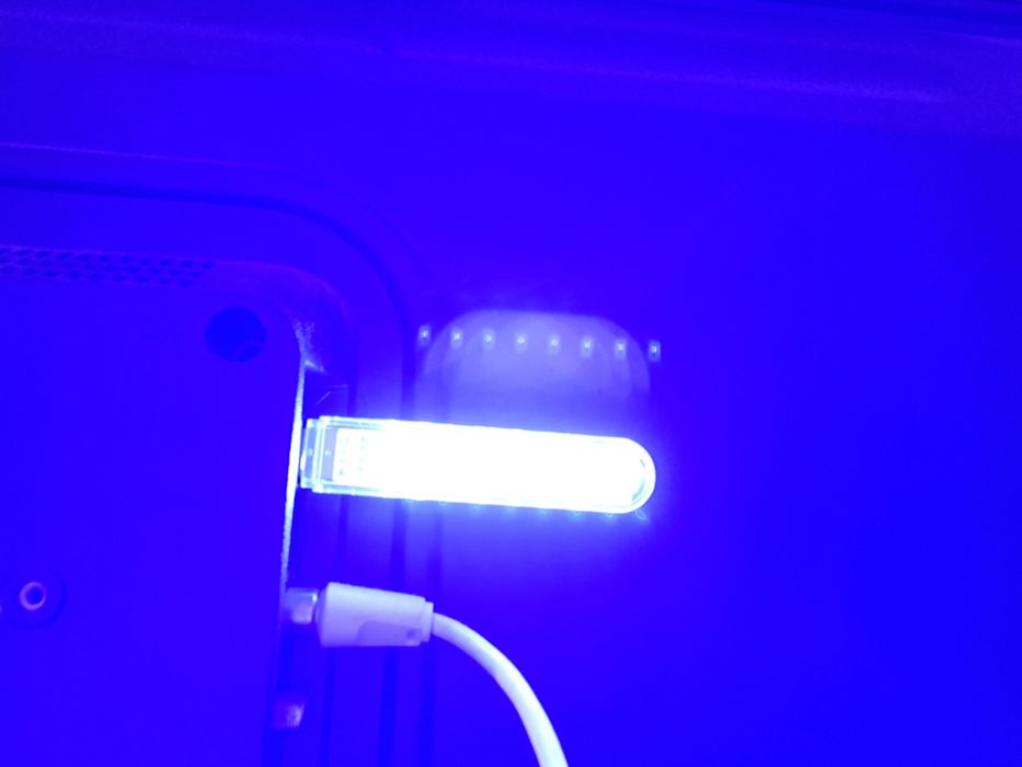 Luz led azul para tv