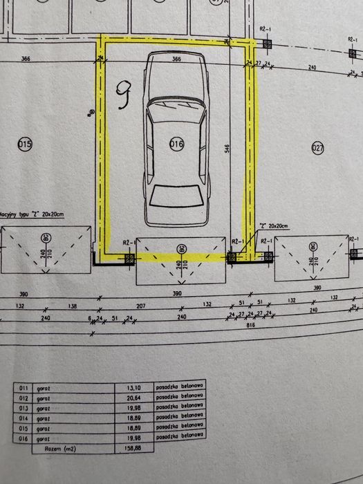Garaż murowany ocieplony