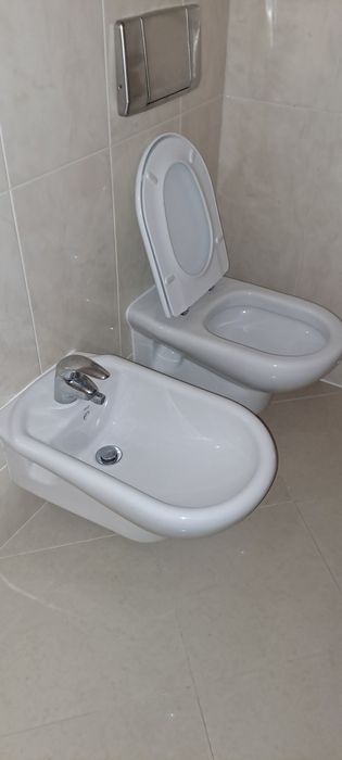 Conjunto sanita e bide ROCA, torneira nao imcluida