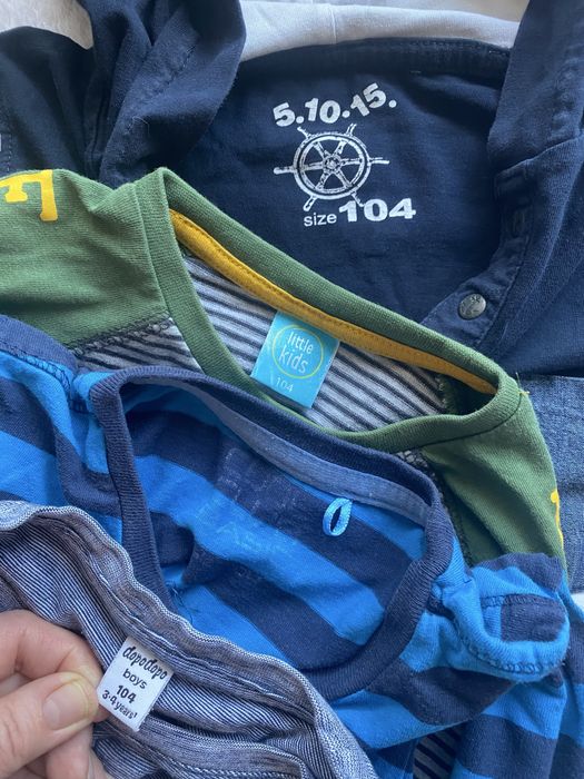 Zestaw bawełniany chłopiecy 104 cm.