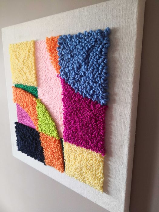 ręcznie tkany obraz