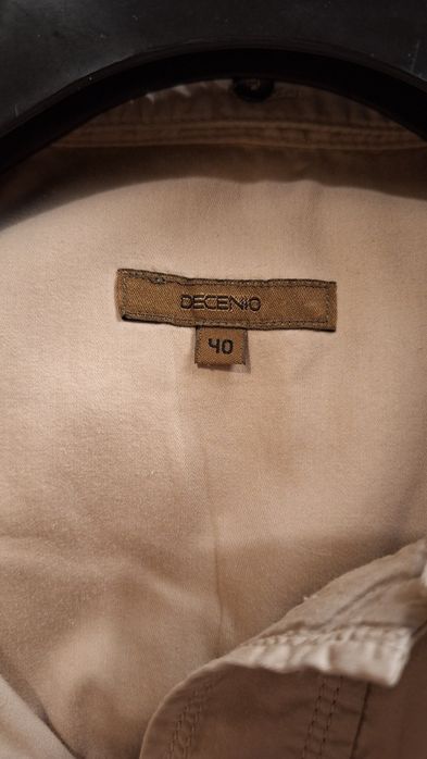Vestido clássico, beje, 100% algodão, tamanho 40 - Decenio