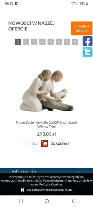 Figurka na chrzest