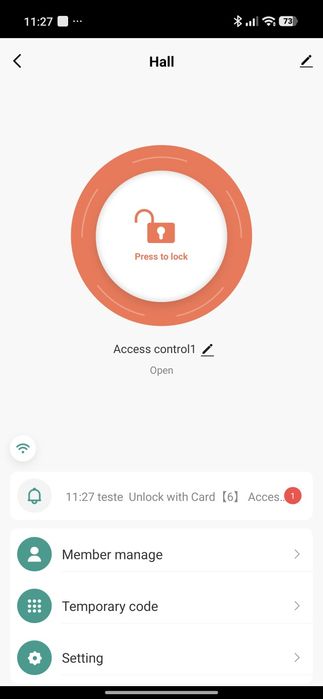 Controlo de acessos Safire Wi-fi com APP Tuya ou Smart Life